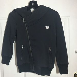 Ikks Front moto zip hoodie.